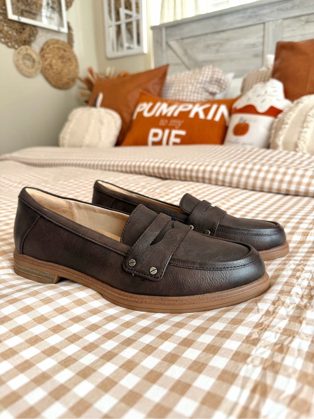 Dr. Scholl's Women's Brown Penny Loafers